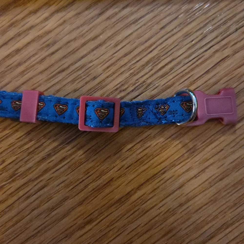 Blue Superman Dog/Cat Collar